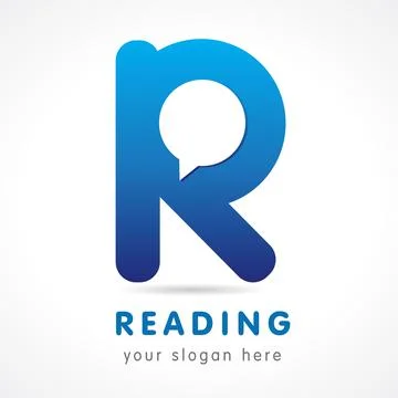 Reading R logo Illustrazione stock
