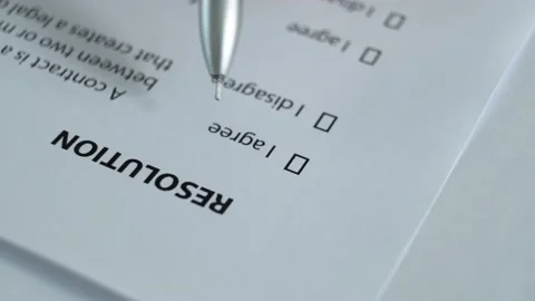 Reading the Resolution document. Stock Footage 157271054