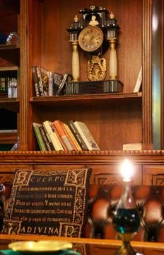 Reading room in old library. Stock Photos