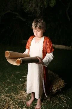 Reading from the scriptures Stock Photos