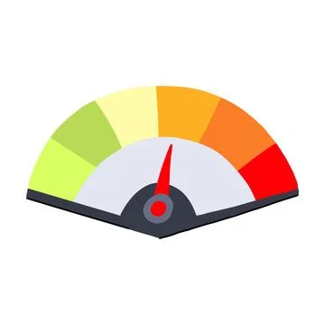 Reading speedometer cartoon vector illustration Stock Illustration