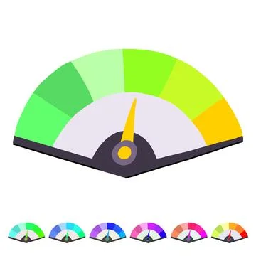 Reading speedometer vector cartoon graphic 스톡 일러스트