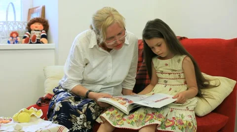 Reading A Tale Video stock 52751719