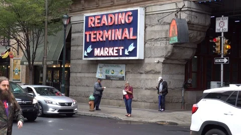 Reading Terminal Market Stock Footage 119875661