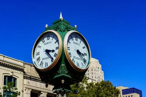Reading Town Clock Stock Photos