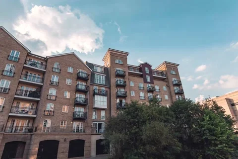 Reading UK, Appartments Hyperlapse Stock Footage 147671816