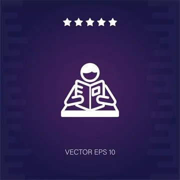 Reading vector icon Stock Illustration