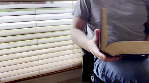 Reading by the window Stock-Footage 310418307
