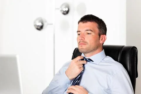 Readjust tie Stock Photos