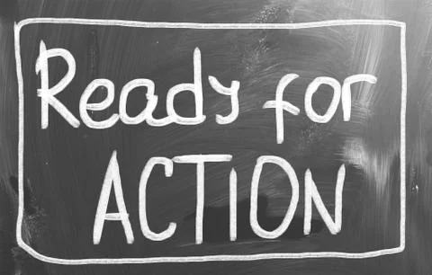 Ready for action concept Stock Illustration