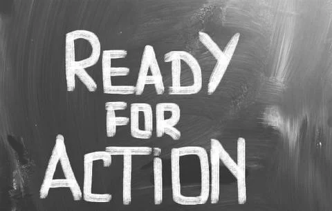 Ready For Action Concept Illustrazione stock