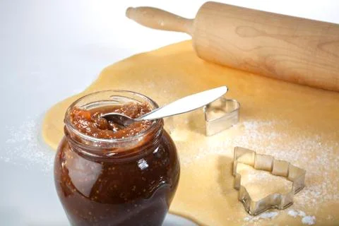 Ready to bake biscuits Stock Photos