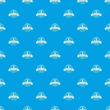 Ready camp pattern seamless blue Stock Illustration