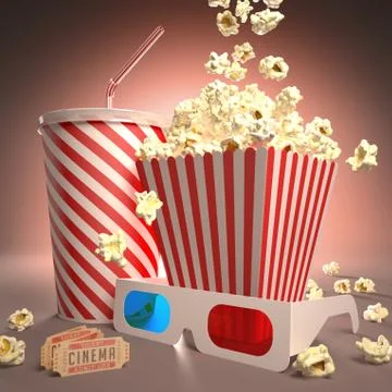 Ready For Cinema Illustrazione stock