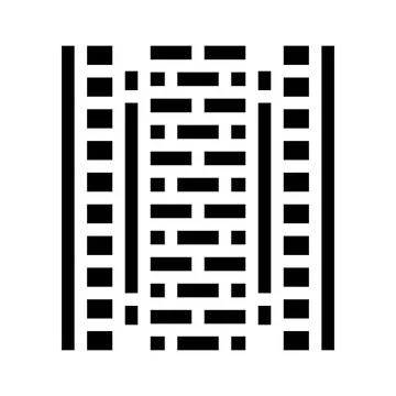 Ready construction building material glyph icon vector illustration Ilustración de archivo