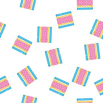 Ready construction building material vector seamless pattern Stock Illustration