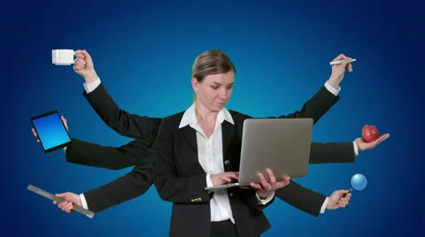 Ready for corporate multi tasking! Stock Footage 60217490