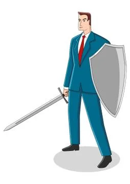 Ready To Fight Stock Illustration