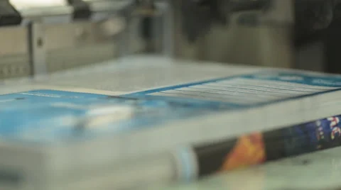 Ready forms and leaflets at typography Stock Footage 43739622