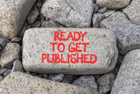 Ready to get published words symbol. Concept words Ready to get published o.. Stock Photos