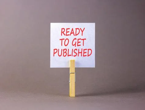 Ready to get published words symbol. Concept words Ready to get published o.. Stock Photos