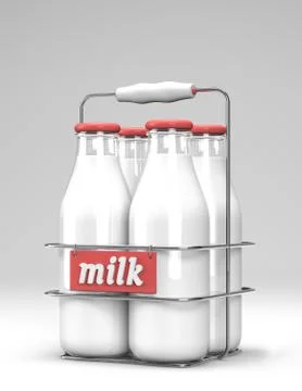 Ready to go milk Stock-Illustration