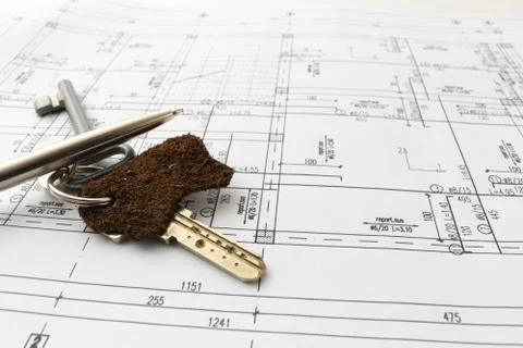 Ready for house contract Stock Photos