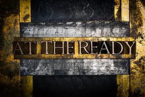 At The Ready Stock Illustration