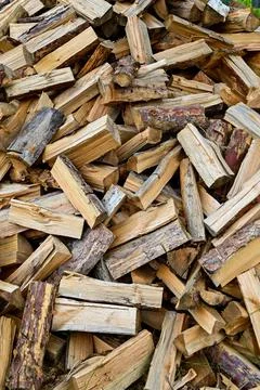 Ready-made firewood Stock Photos