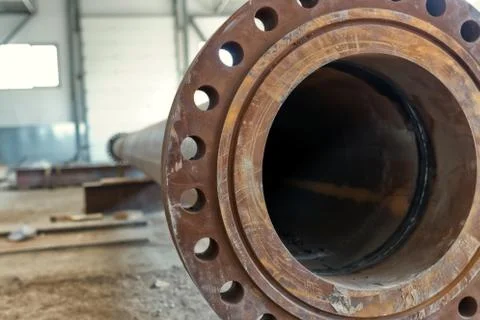 Ready-made pipeline Assembly Stock Photos