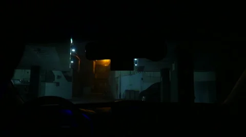 Ready for Night driving Timelapse, Inside windshield, Busan in Korea Stock Footage 64178605