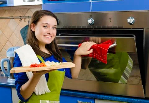 Ready for oven Stock Photos