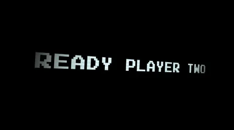 Ready Player Two - Arcade game screen - Motion Graphic Loop Stock Footage 44234241