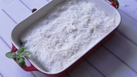 Ready for preparing Spinach and cheese cannelloni Stock Footage 87907691