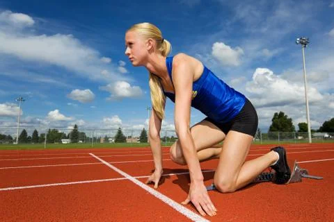 Ready to race Stock Photos