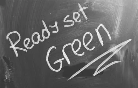 Ready set green concept Stock Illustration