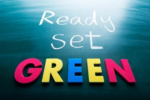 Ready, set, green! 스톡 사진