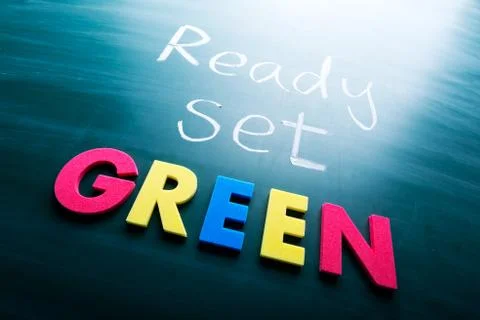 Ready, set, green! Fotos de archivo