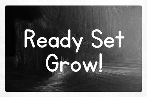 Ready set grow concept Stock Photos