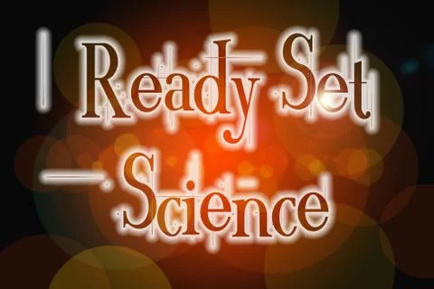 Ready set science concept Stock Illustration