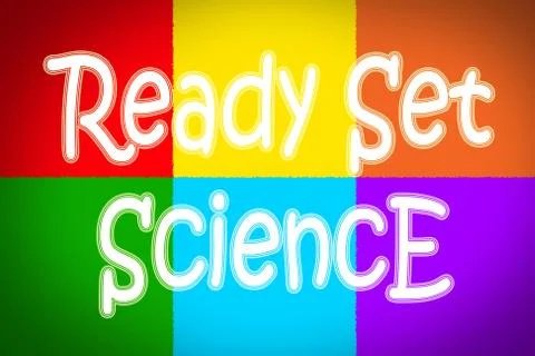 Ready set science concept Stock Illustration