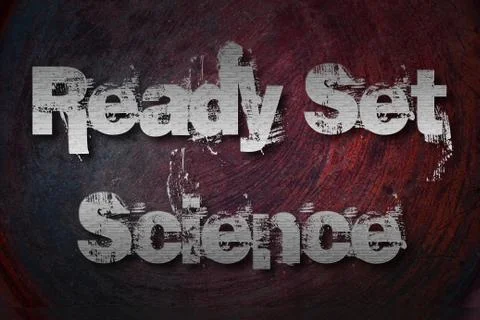 Ready set science concept Stock Illustration