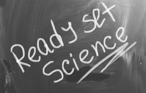 Ready Set Science Concept Illustrazione stock