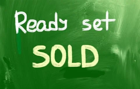 Ready set sold concept Stock Illustration