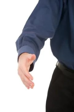 Ready to shake hands Stock Photos