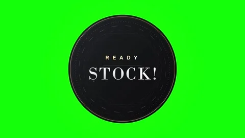 Ready stock circular badge motion with green screen background, emblem circ.. 스톡 동영상 344862617