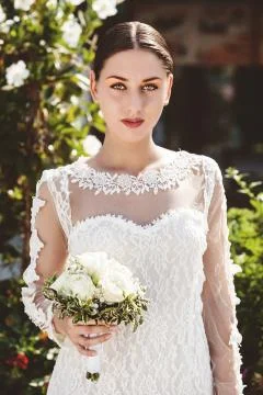 Ready to throw the bouquet Stock Photos