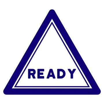 Ready Triangle Seal Template Stock Illustration