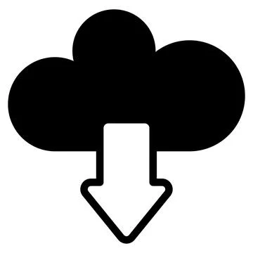 Ready to use flat icon of cloud download in editable style, up for premium use Stock Illustration