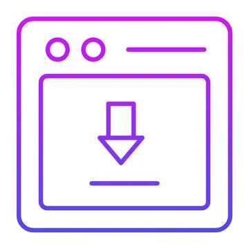 Ready to use flat icon of web downloading in editable style, up for premium use Stock Illustration